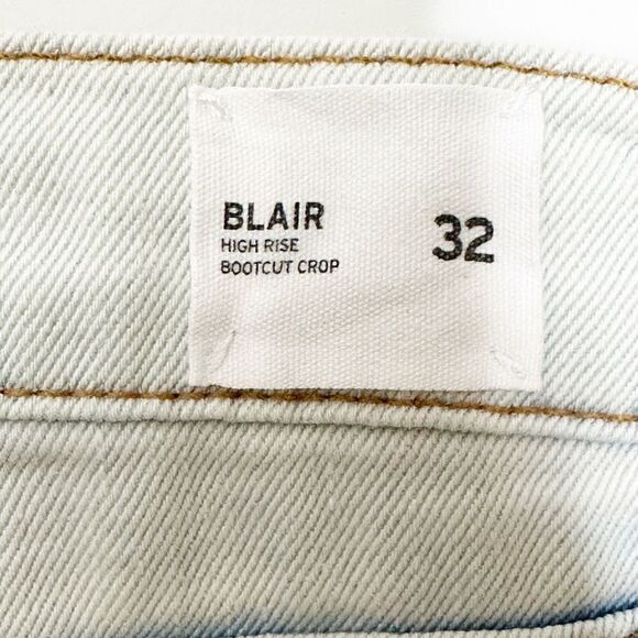 Hudson Blair High Rise Bootcut Crop Jeans Lightwash Size 32 - Picture 7 of 11